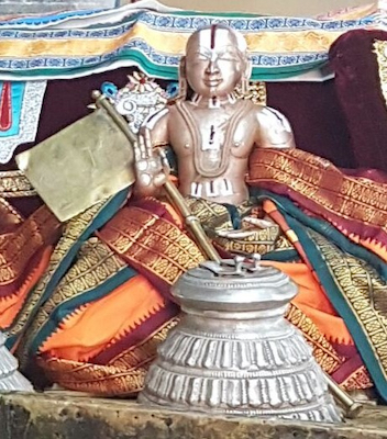 Idol of Yamunacharya (IAST: Yamunāchārya), also known as Alavandar and Yamunaithuraivan